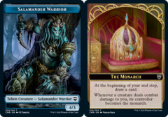 Salamander Warrior (004) // The Monarch (014) Double-Sided Token - Foil