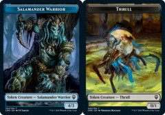 Salamander Warrior // Thrull Double-sided Token - Foil