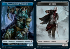 Salamander Warrior Token // Zombie Token - Foil