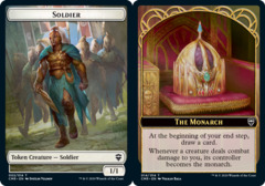 Soldier // The Monarch Double-sided Token - Foil