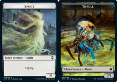 Spirit Token // Thrull Token - Foil