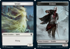 Spirit // Zombie Double-sided Token - Foil