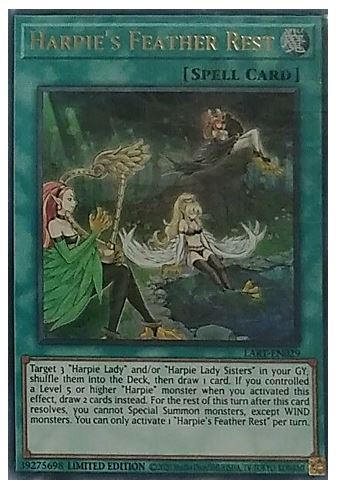 Harpies Feather Rest - LART-EN029 - Ultra Rare - Limited Edition