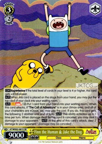 Finn the Human & Jake the Dog - AT/WX02-001S - SR