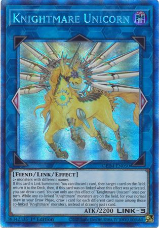 Knightmare Unicorn - GEIM-EN050 - Collectors Rare - 1st Edition