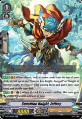 Sunshine Knight, Jeffrey - V-BT12/022EN - RR