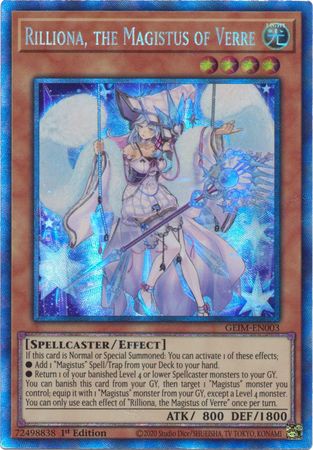 Rilliona, the Magistus of Verre - GEIM-EN003 - Collectors Rare - 1st Edition