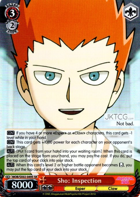 Sho: Inspection (SR) - MOB/SX02-049S - SR