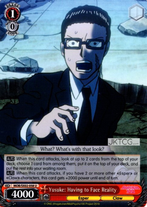 Yusuke: Having to Face Reality - MOB/SX02-058 - U