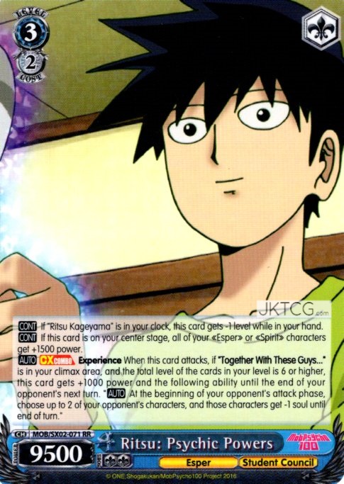 Ritsu: Psychic Powers - MOB/SX02-071 - RR Ritsu: Psychic Powers - MOB/SX02-071 - RR