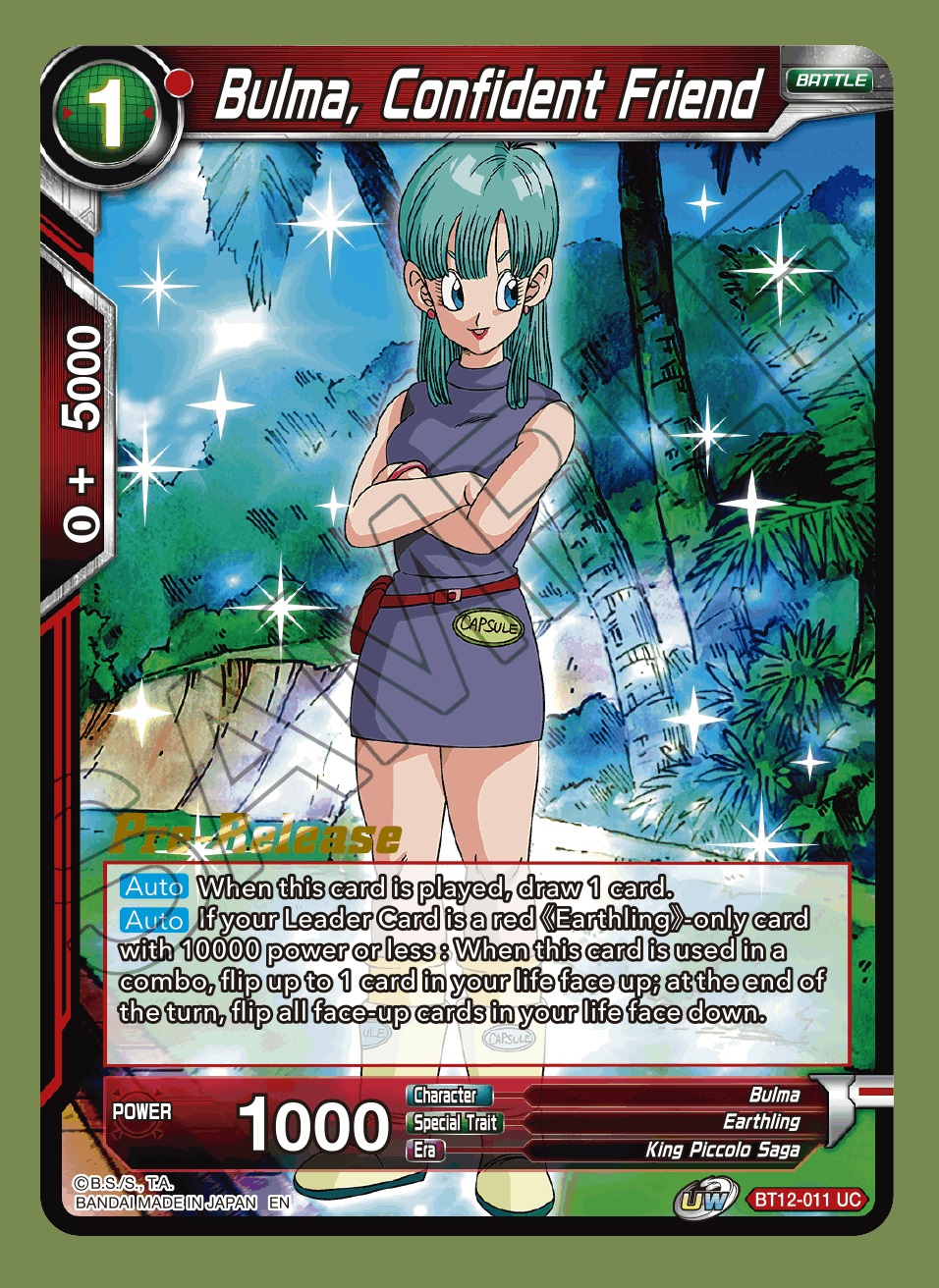 Bulma, Confident Friend - BT12-011 - UC