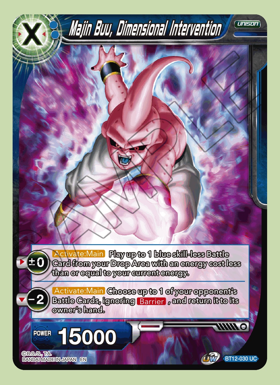 Majin Buu, Dimensional Intervention - BT12-030 - UC