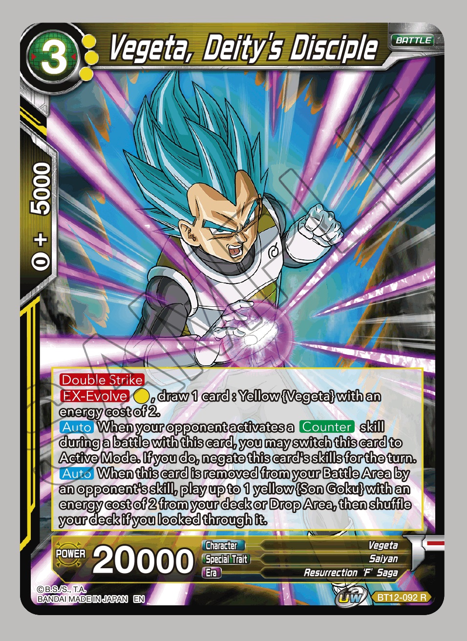 Vegeta, Deitys Disciple - BT12-092 - R