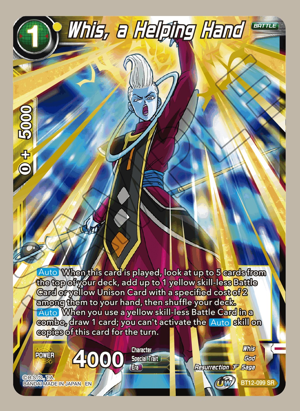 Whis, a Helping Hand - BT12-099 - SR