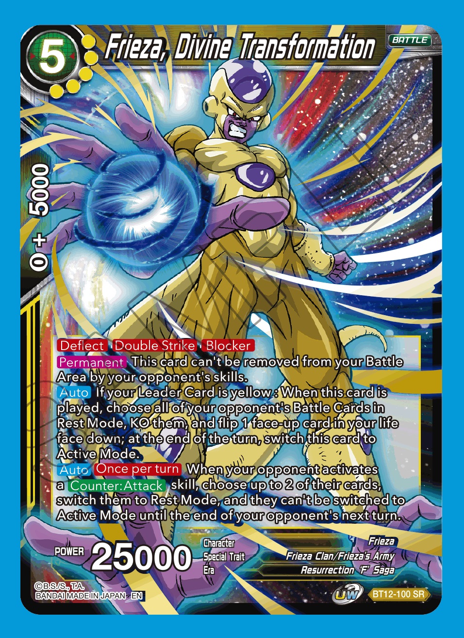 Frieza, Divine Transformation - BT12-100 - SR