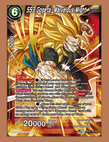 SS3 Gogeta, Marvelous Might - BT12-136 - SR