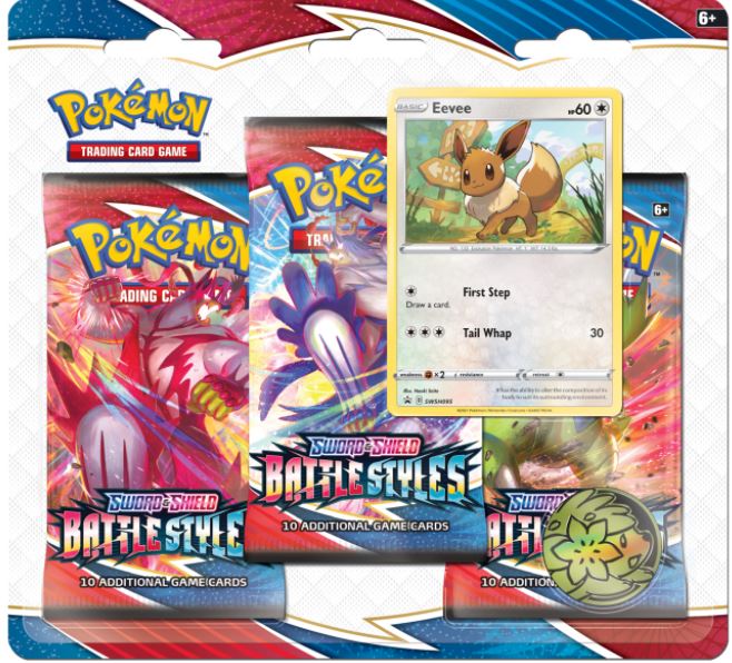 Sword & Shield - Battle Styles 3 Pack Blister - Eevee