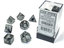 Polyhedral 7-Dice Set CHX27578 - Borealis Light Smoke/Silver Luminary