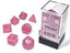 Polyhedral 7-Dice Set CHX27584 - Borealis Pink/Silver
