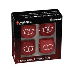 Ultra Pro - Deluxe 22MM Mountain Loyalty Dice Set with 7-12 for Magic: The Gathering