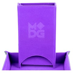 Metallic Dice Games Purple Fold Up Dice Tower