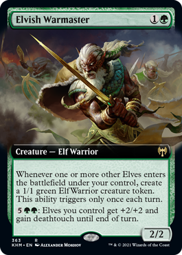 Elvish Warmaster - Extended Art