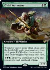 Elvish Warmaster - Foil - Extended Art