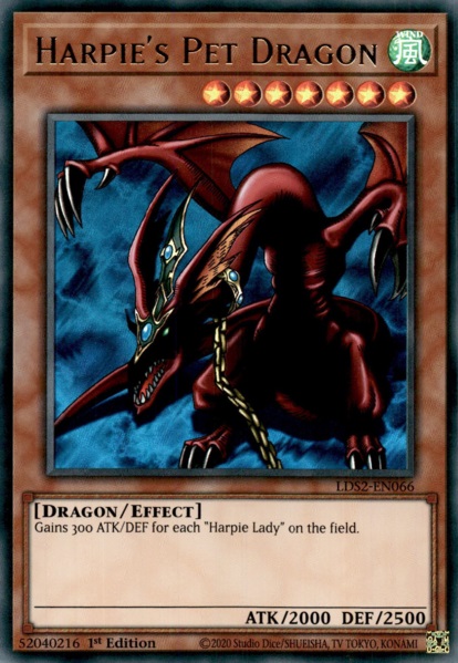 Harpies Pet Dragon - LDS2-EN066 - Ultra Rare - 1st Edition