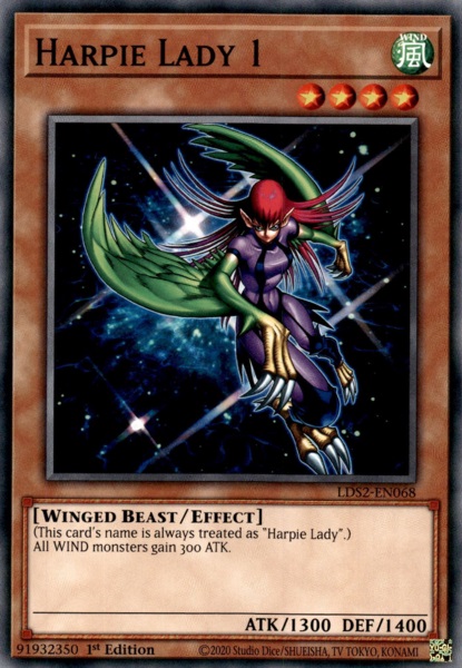 Harpie Lady 1 - LDS2-EN068 - Common - 1st Edition