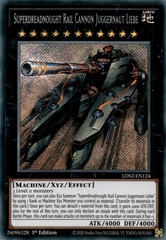 Superdreadnought Rail Cannon Juggernaut Liebe - LDS2-EN124 - Secret Rare - 1st Edition