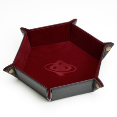 Sirius Dice Burgundy Folding Hexagon Dice Tray