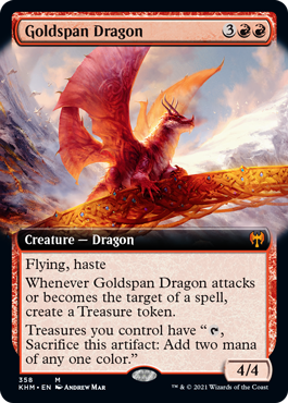 Goldspan Dragon - Foil - Extended Art