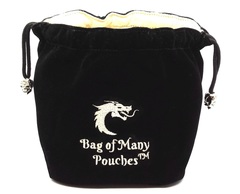 Old School Dice: Bag of Many Pouches - Black