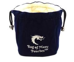 Old School Dice: Bag of Many Pouches - Blue