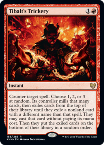 Tibalt's Trickery 1x FOIL KHM MTG Kaldheim Rare MINT red