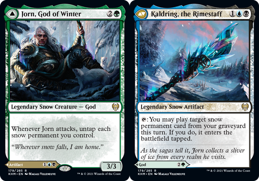 Jorn, God of Winter // Kaldring, the Rimestaff - Foil Jorn, God of Winter // Kaldring, the Rimestaff - Foil