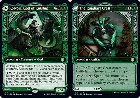 Kolvori, God of Kinship // The Ringhart Crest - Showcase - Kaldheim #318 MTG  Mag | eBay