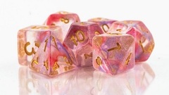 Poly 7 Dice Set: Lilith'S Perfume (Bright Ruby)