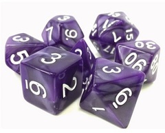 Poly 7 Dice Set: Nightstalker (Purple Pearl)