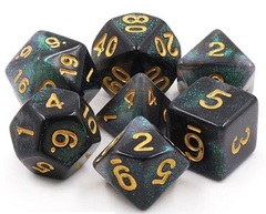 Poly 7 Dice Set: Totally Not Evil (Black Aurora)