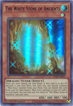 La Pierre Blanche des Anciens (Bleu) - LDS2-EN013 - Ultra Rare - 1ere edition // Legendary Duelist: Season 2 - LDS2