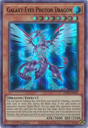 yugioh card galaxy eyes photon dragon Yu-Gi-Oh! - Galaxy-Eyes Full Armor (CROS-EN095) - Crossed Souls - 1st Edition then any monster banished by this effect returns to the field at the end of the Battle Phase Neo Galaxy-Eyes Photon Dragon -
