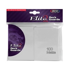 BCW Deck Guard: Elite2 Anti-Glare sleeves - White (100ct)