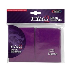 BCW Deck Guard: Elite2 Anti-Glare sleeves - Mulberry (100ct)