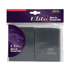 BCW Deck Guard: Elite2 Anti-Glare sleeves - Cool Gray (100ct)