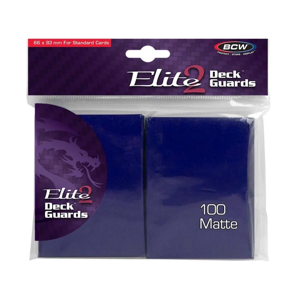BCW Deck Guard: Elite2 Anti-Glare sleeves - Blue (100ct)