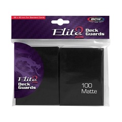 BCW Deck Guard: Elite2 Anti-Glare sleeves - Black (100ct)