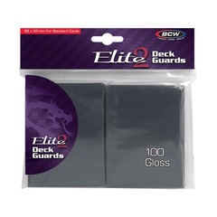 BCW Deck Guard: Elite2 Gloss sleeves - Cool Gray (100ct)