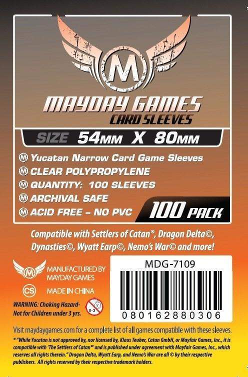 Mayday - Yucatan Card Sleeves - Narrow (54x80mm) 100ct
