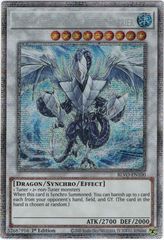 Trishula, Dragon of the Ice Barrier - BLVO-EN100 - Starlight Rare - 1st Edition